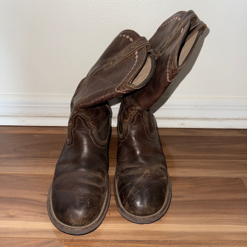Ariat Brown Leather Women's Western Heeled Boots
